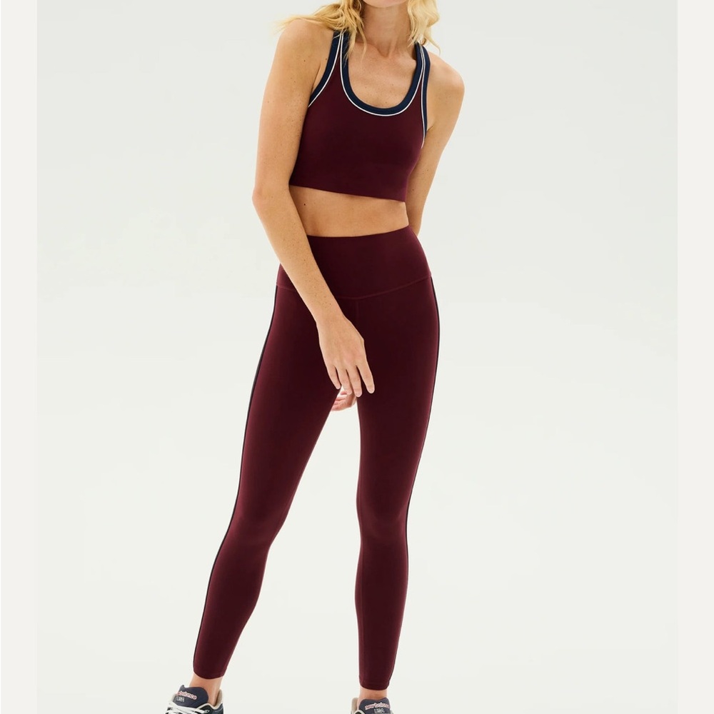 Splits59 Ella Airweight High Waist 7/8 Leggings Dark Cherry / Indigo Size S